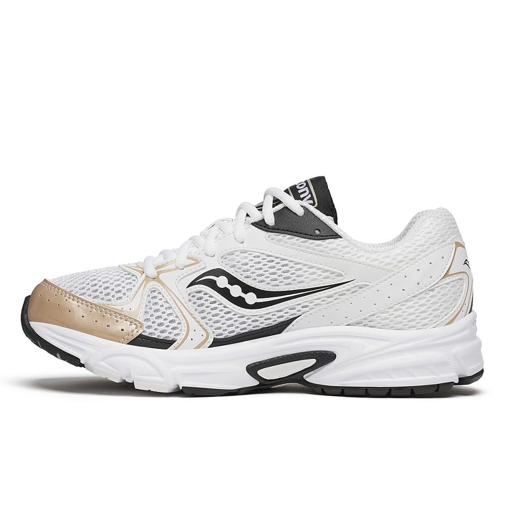 Saucony Unisex-Adult Ride Millennium Sneaker, White/Gold/Black, 11.5 - Picture 3 of 4
